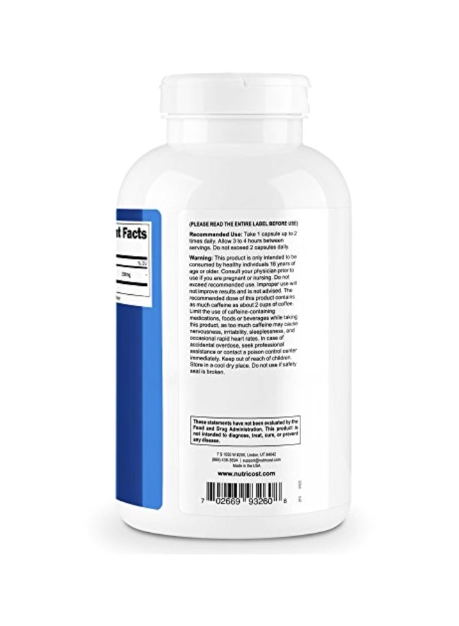 مكمل غذائي بمادة الكافيين - 500 كبسولة - Image 3