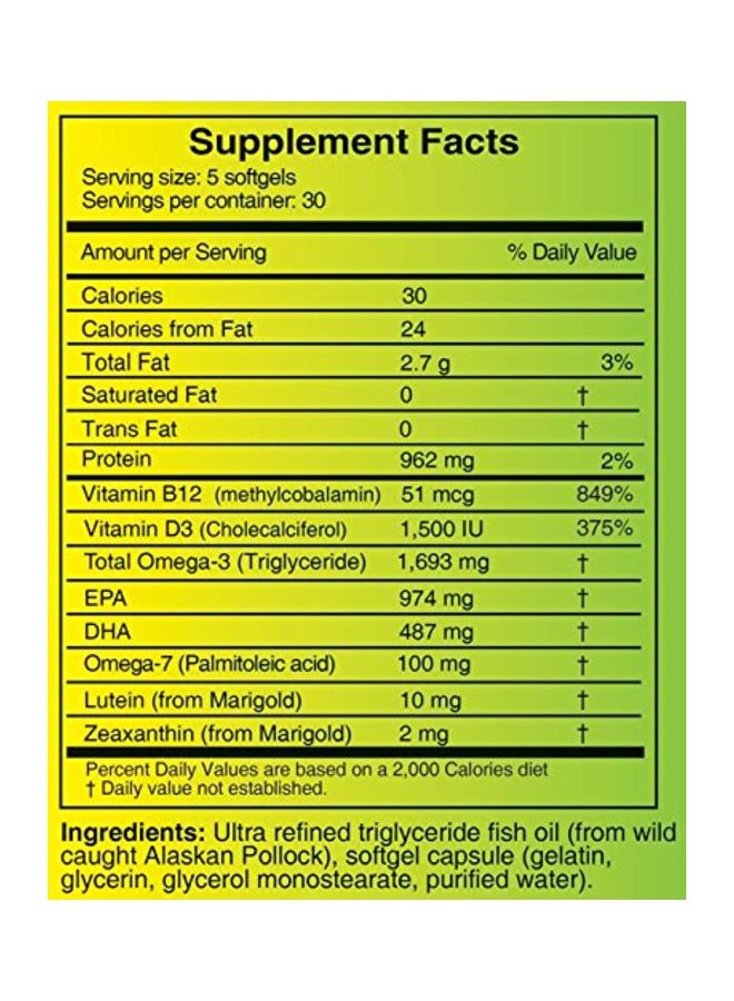 OcuSci Ultra Dry Eye TG With Vision Guard 500 Mg- 300 Softgels - Image 2