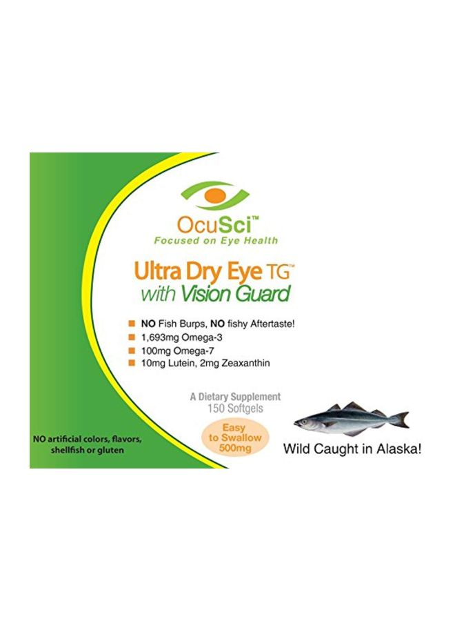 OcuSci Ultra Dry Eye TG With Vision Guard 500 Mg- 300 Softgels - Image 3