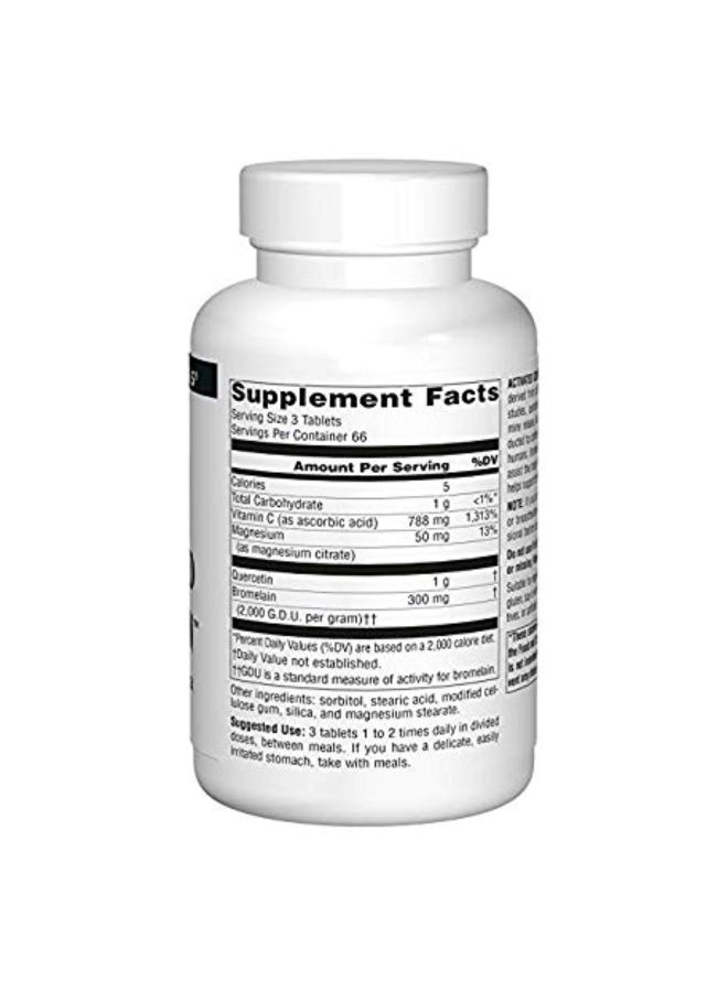 Source Naturals Activated Quercetin Bioflavonoid Complex Dietary Supplement - 200 Capsules - Image 2