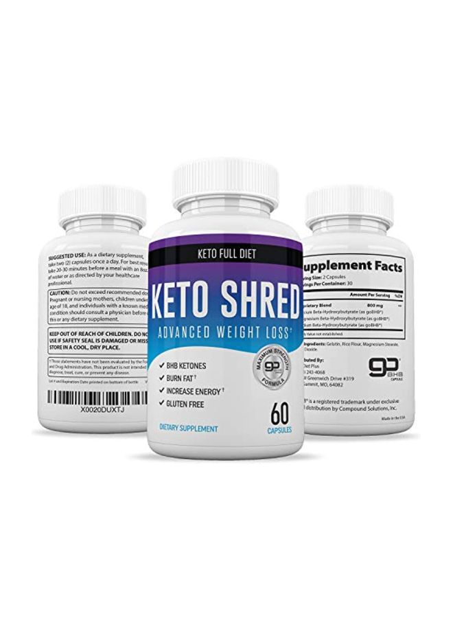 Nutriana Keto Ultra Shred Diet Pills - 60 Capsules - Image 4