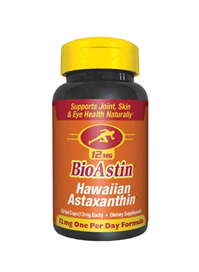 Nutrex Hawaii BioAstin Hawaiian Astaxanthin 12mg - 50 Gel Capsules  - Image 1