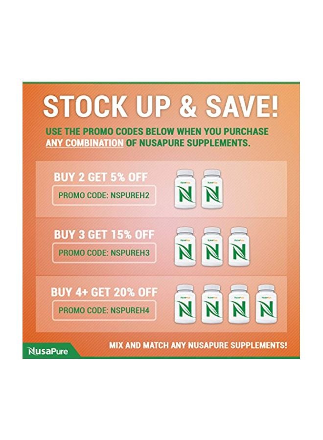 NusaPure L-Glutamine 1000mg - 200 Capsules - Image 4