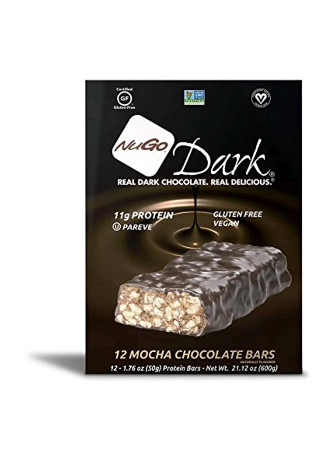 NuGo 12-Piece Dark Mocha Chocolate Bar - Image 3
