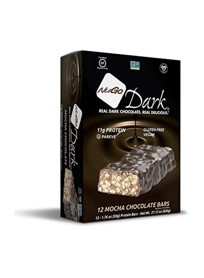 NuGo 12-Piece Dark Mocha Chocolate Bar - Image 2