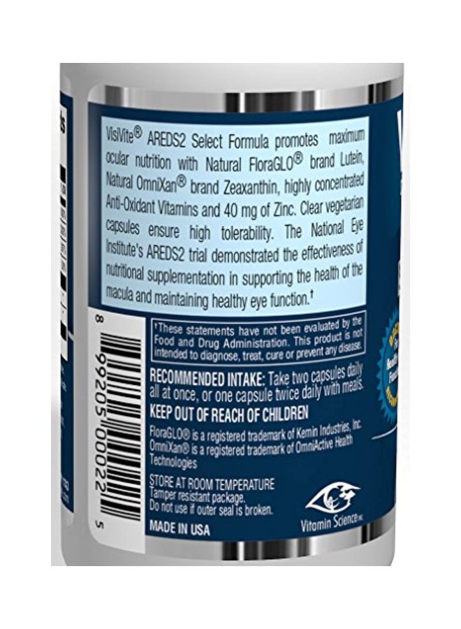 VisiVite Areds 2 Select Formula Dietary Supplement - 60 Capsules  - Image 4