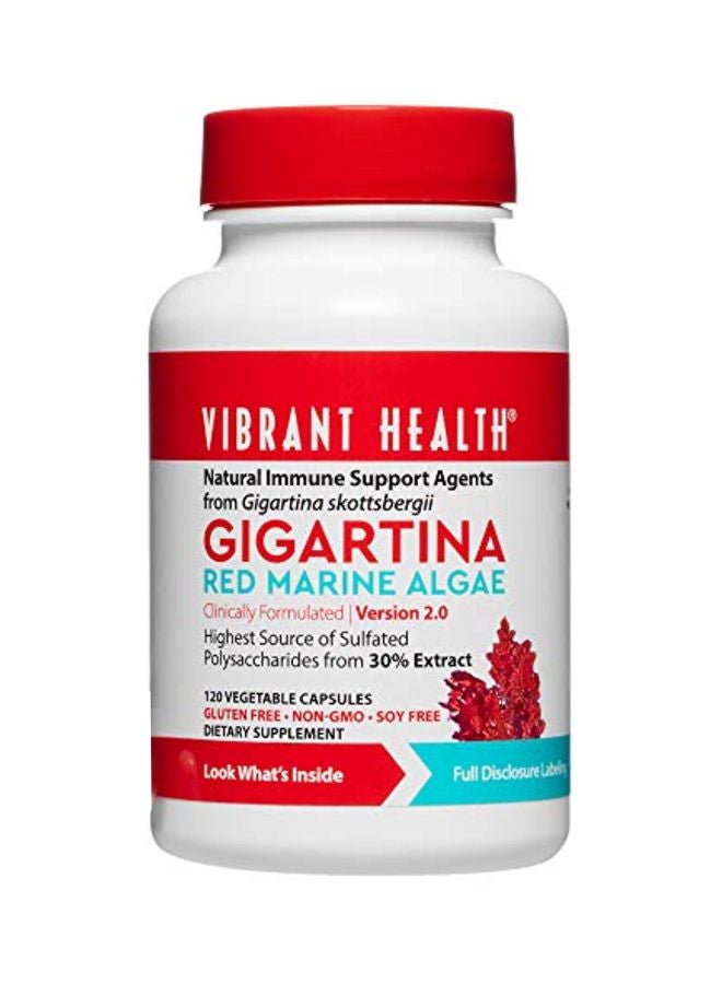 Vibrant Health - Gigartina Red Marine Algae Dietary Supplement - 120 Capsules - Image 1