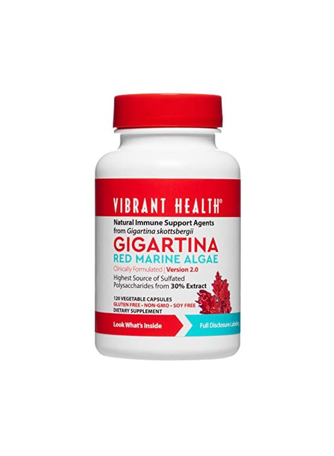 Vibrant Health - Gigartina Red Marine Algae Dietary Supplement - 120 Capsules - Image 1