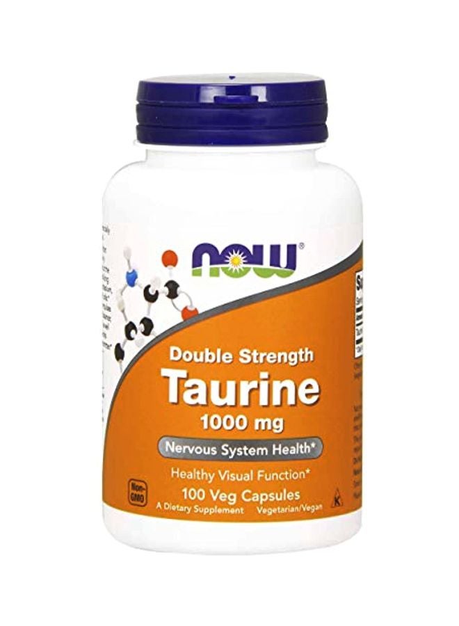 Now Foods Taurine Double Strength 1000 mg - 100 Veg Capsules - Image 1