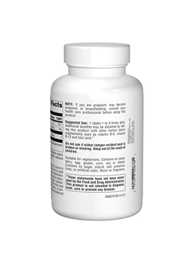 سورس ناتشورالز مكمل غذائي ثلاثي ميثيل الجليسين (بيتين لامائي) بتركيز 750 مجم- 240 قرصاً - Image 3