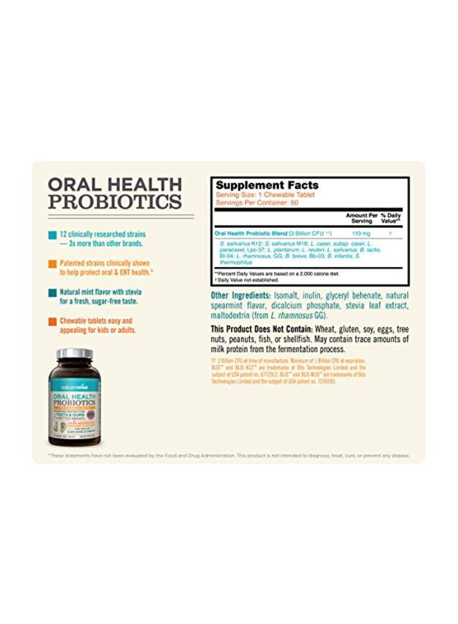NatureWise Oral Health Probiotics Dietary Supplement - 50 Capsules - Image 2