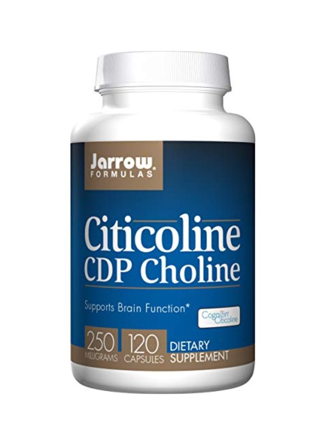 jarrow formulas Citicoline CDP Choline Brain Support Dietary Supplement 250 Mg - 120 Capsules  - Image 1