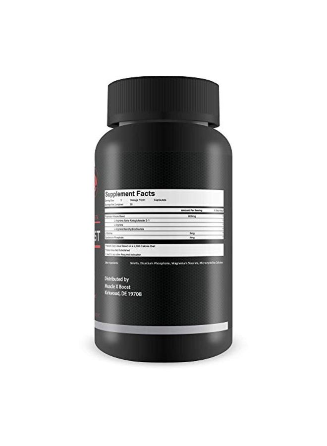 Muscle X Boost - Muscle Growth Support Dietary Supplement - 60 Capsules - Image 1