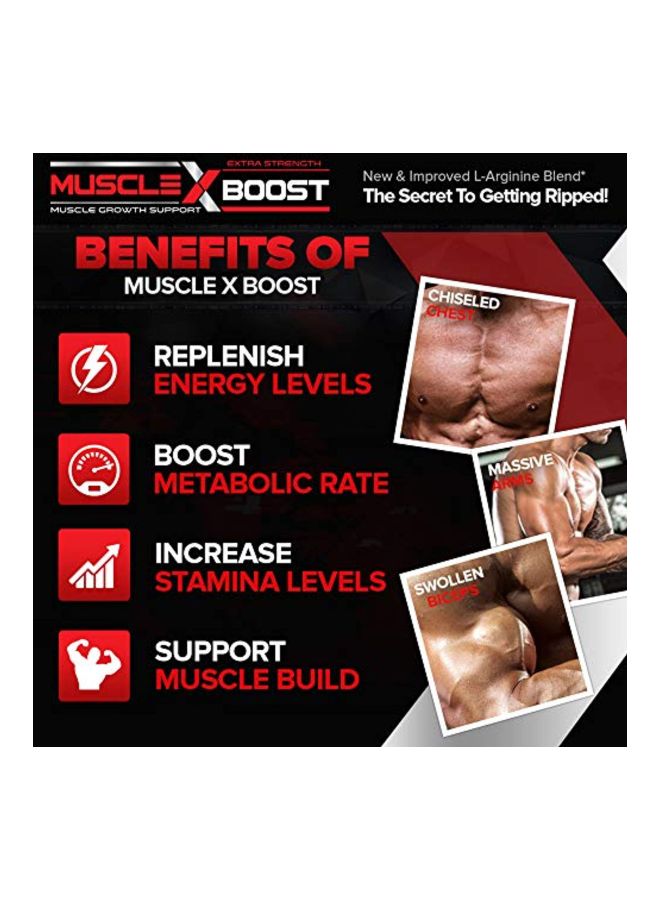 Muscle X Boost - Muscle Growth Support Dietary Supplement - 60 Capsules - Image 1