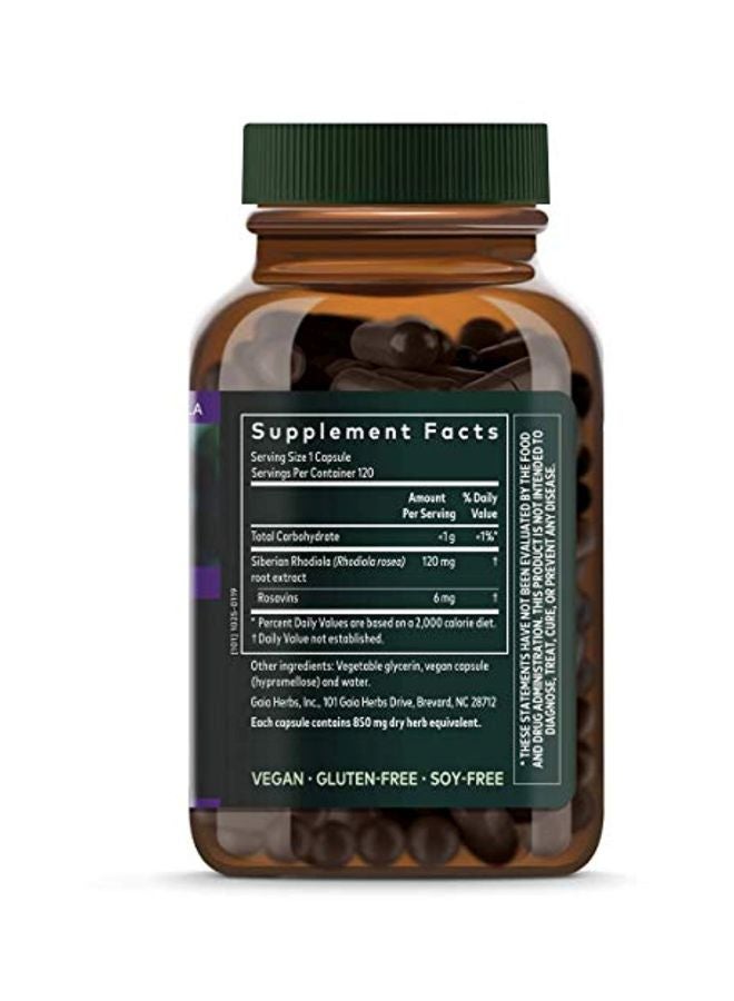 Gaia Herbs Rhodiola Rosea - 120 Vegan Liquid Phyto Caps  - Image 3