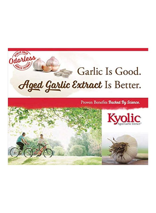 kyolic Aged Garlic Extract Formula 109 For Blood Pressure Health - 240 Capsules - Image 2