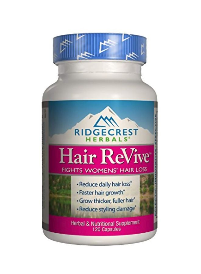 Ridgecrest Herbals - Hair ReVive Fight Hair Loss Herbal And Nutritional Supplement - 120 Capsules - Image 1
