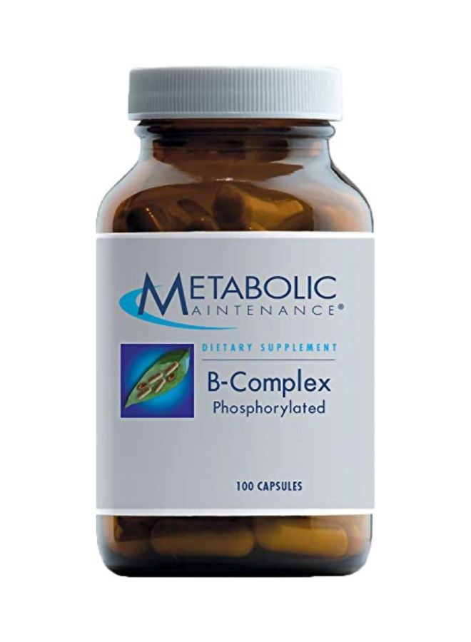 Metabolic Maintenance B-Complex Phosphorylated Dietary Supplement - 100 Capsules - Image 1