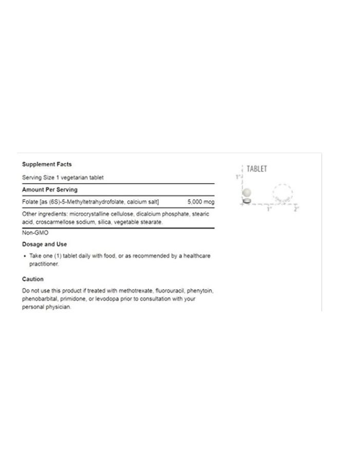 Pack Of 4 High Potency Optimized Folate L-Methylfolate Dietary Supplement 5000mcg - 30 Capsules - v1575369913/N32464060A_2