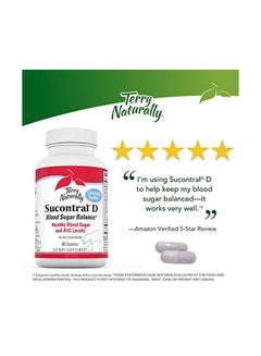 Terry Naturally Sucontral D Healthy Blood Sugar Balance Dietary Supplement - 60 Capsules  - Image 2