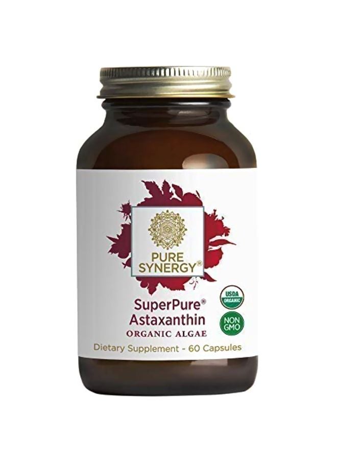 بيور سينرجي مكمل غذائي سوبر بيور أستاكسانثين - 60 كبسولةً - Image 1