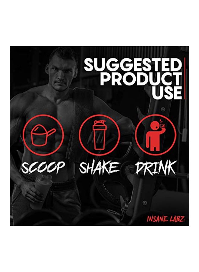 Insane labz Psychotic Mid Stimulant Black Edition Pre Workout Powder - Fruit Punch 220g  - Image 4