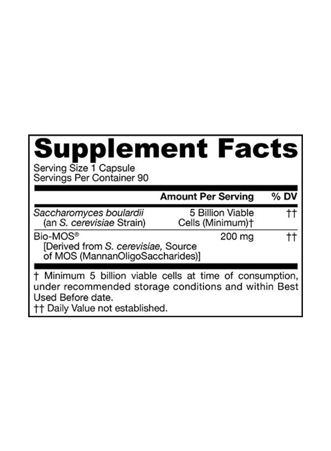jarrow formulas Pack Of 3 Saccharomyces Boulardii + MOS Probiotic Supplement - 90 Capsules  - Image 2