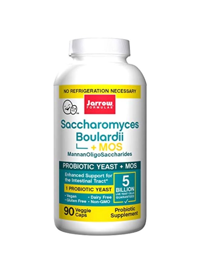 jarrow formulas Pack Of 3 Saccharomyces Boulardii + MOS Probiotic Supplement - 90 Capsules  - Image 1