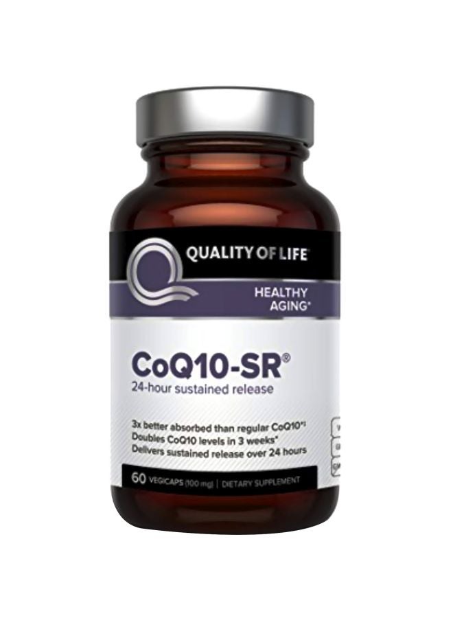 كوالتي أوف لايف المكمل الغذائي CoQ10-SR - 60 كبسولة  - Image 1