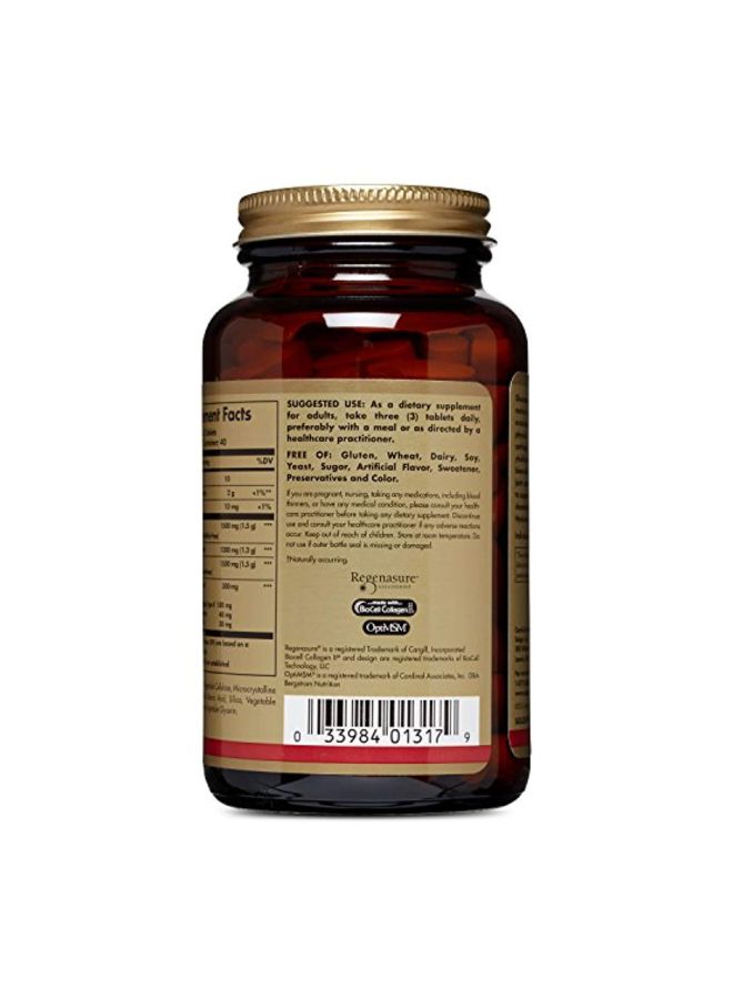 Solgar - Pack Of 2 Glucosamine Hyaluronic Acid Chondroitin MSM - 120 Tablets - Image 1