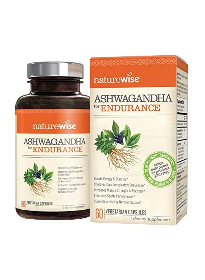 NatureWise Ashwagandha For Endurance Dietary Supplement - 60 Capsules - Image 1