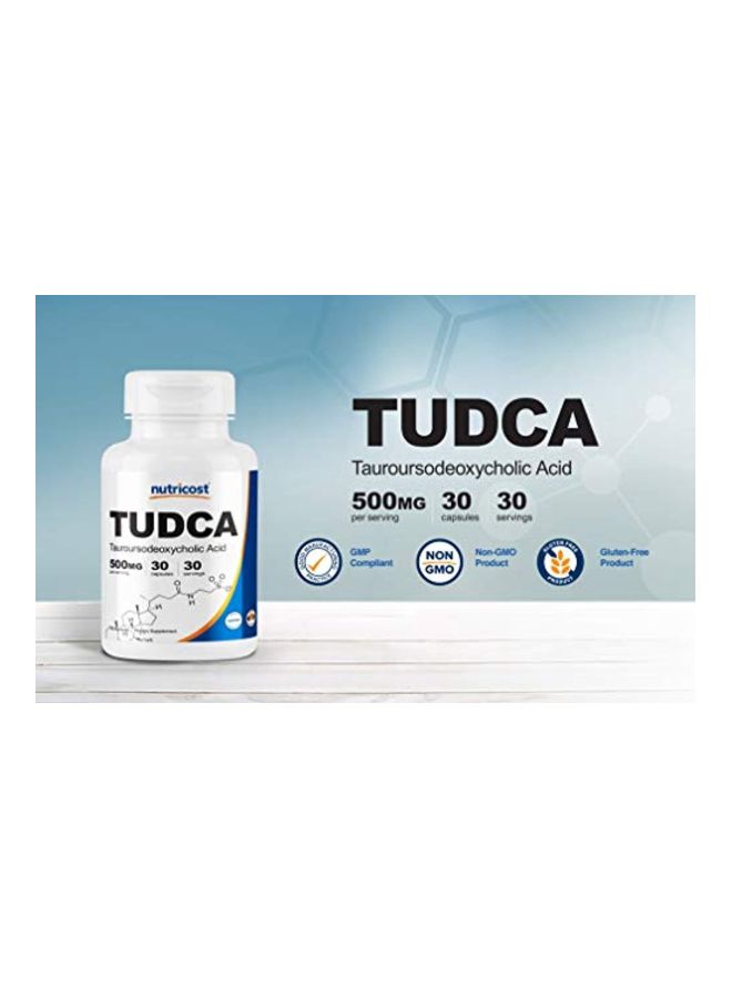 Nutricost - Tudca Tauroursodeoxycholic Acid 500mg - 30 Capsules - Image 1