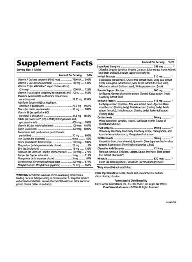 PURE ESSENCE LABS One N Only Dietary Supplement - 90 Tablets - Image 4