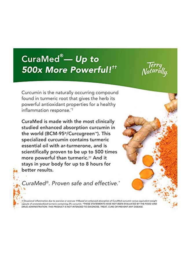 مكمل غذائي من الكركمين فائق الامتصاص بتركيز 375 مجم - 120 كبسولة هلامية - Image 4