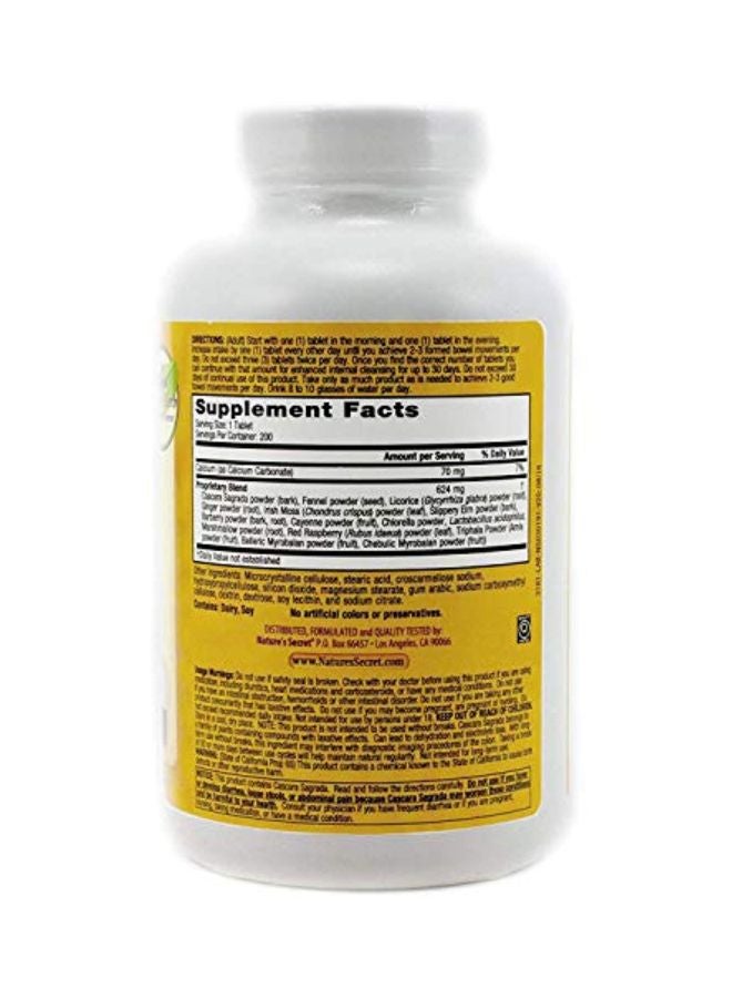 Nature's Secret Pack Of 2 Super Cleanse Dietary Supplement - 200 Tablets  - Image 2