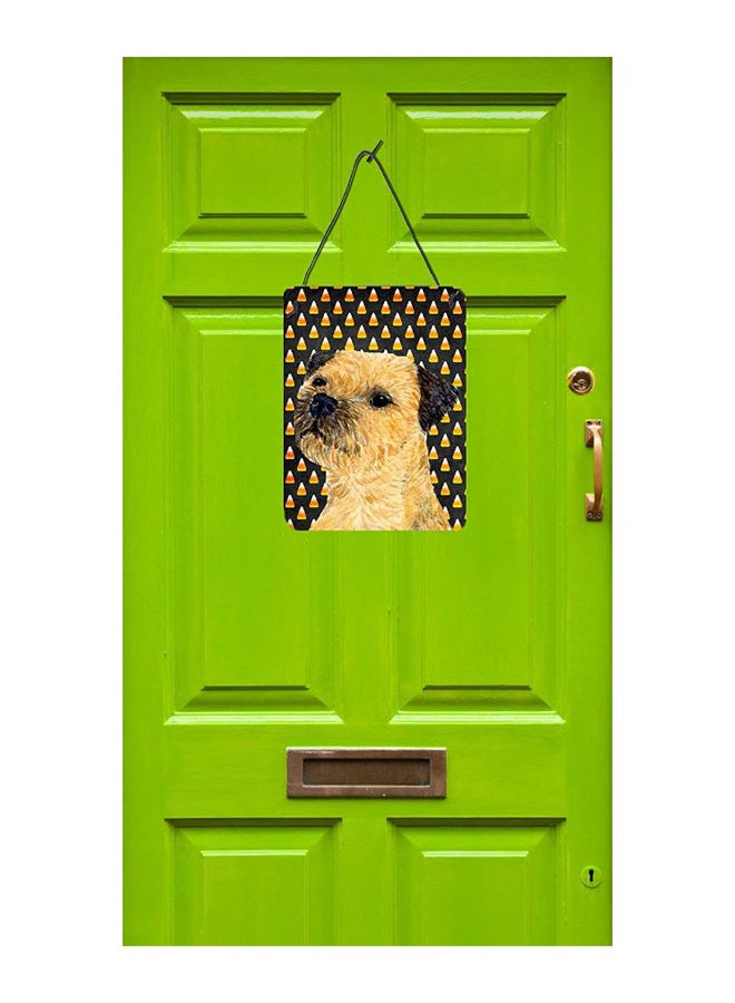 Border Terrier Printed Wall/Door Hanging Multicolour 16 x 12inch - v1575371085/N32404089A_2