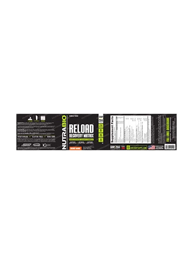 NutraBio Reload Recovery Matrix Dietary Supplement - Orange Mango  - Image 3