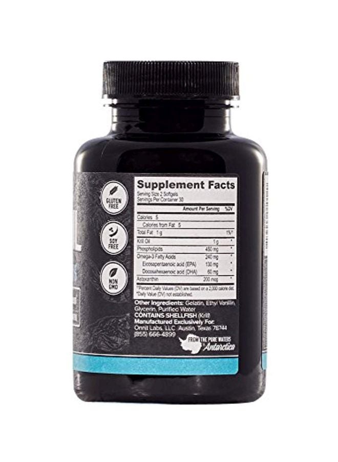 أونيت مكمل غذائي بزيت كريل بتركيز 1000 ملجم - 60 كبسولة هلامية - Image 2