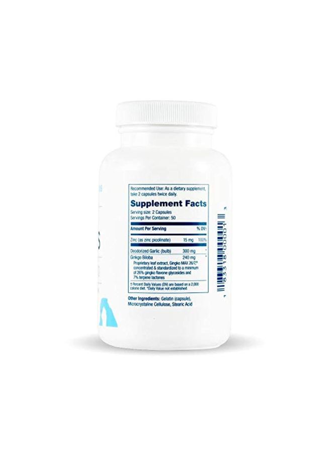 Arches Tinnitus Formulas - Tinnitus Formula With Ginkgo Max 26/7 Dietary Supplement - 100 Capsules - Image 1