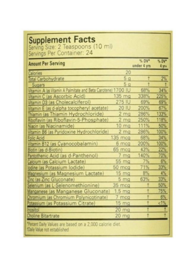 CHILDLIFE ESSENTIALS Pack Of 2 Multi Vitamin And Mineral Natural Orange Mango Flavor Dietary Supplement - Image 3