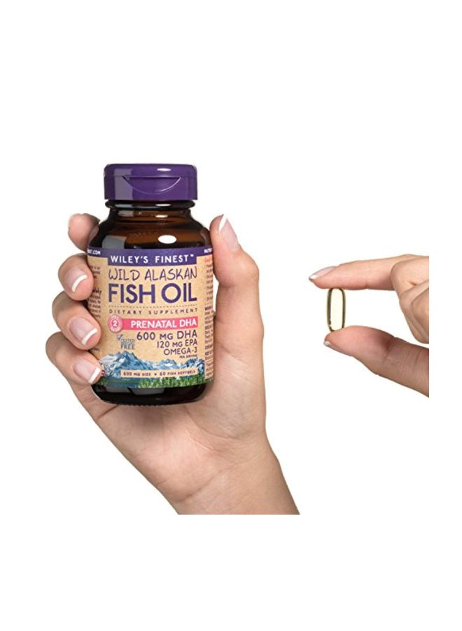 Wiley's Finest Wild Alaskan Fish Oil 600mg - 180 Softgels - Image 2