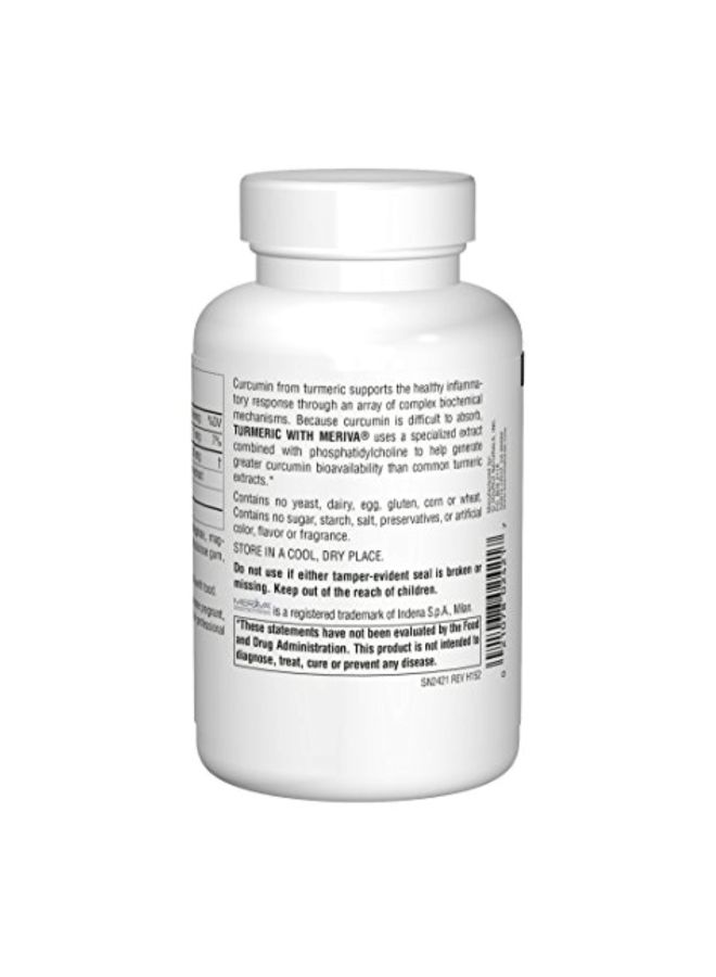 Source Naturals Turmeric With Meriva Dietary Supplement 500 Mg - 120 Tablets - Image 3