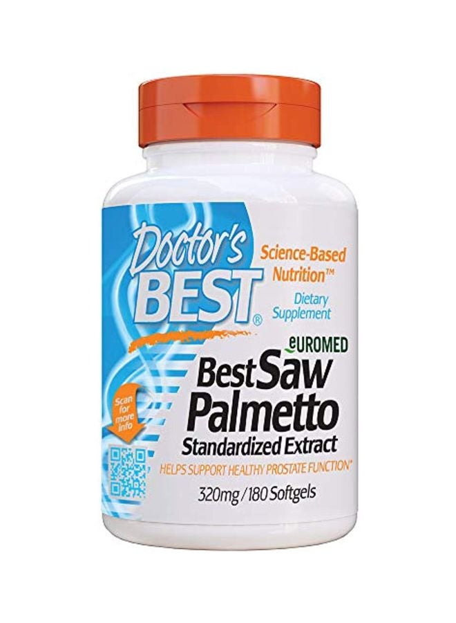 Doctor's BEST Saw Palmetto Dietary Supplement 320 Mg - 180 Softgels  - Image 1