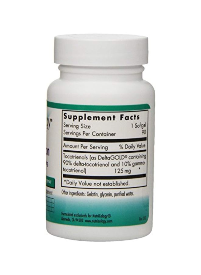 Nutricology Delta-Fraction Tocotrienols Dietary Supplement 125 Mg - 90 Softgel  - Image 3