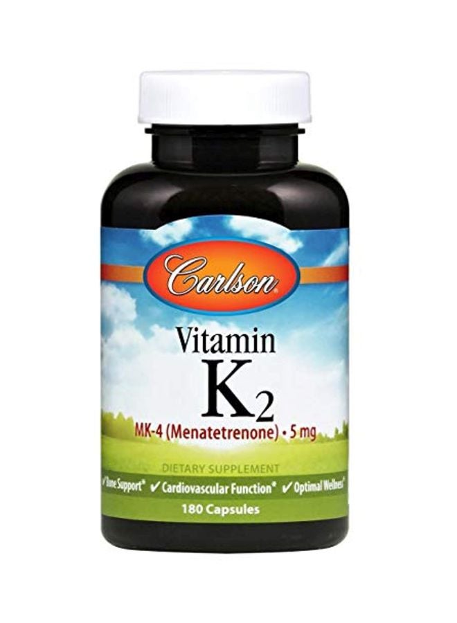 كارلسون مكمل غذائي فيتامين k2  بتركيز 5 ملجم - 180 كبسولة - Image 1