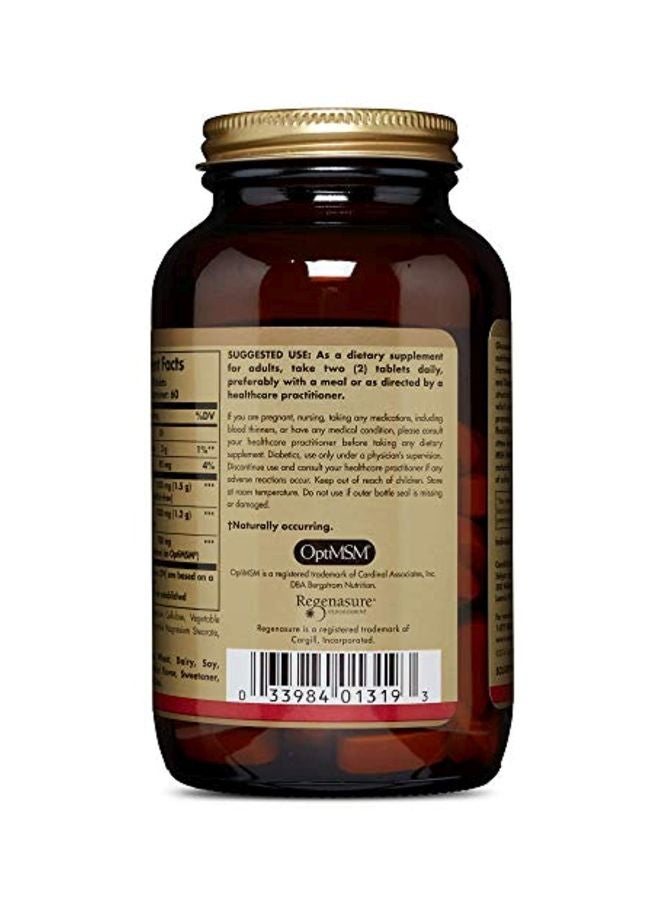 Solgar Triple Strength Glucosamine Chondroitin MSM Dietary Supplement - 120 Tablets - Image 3