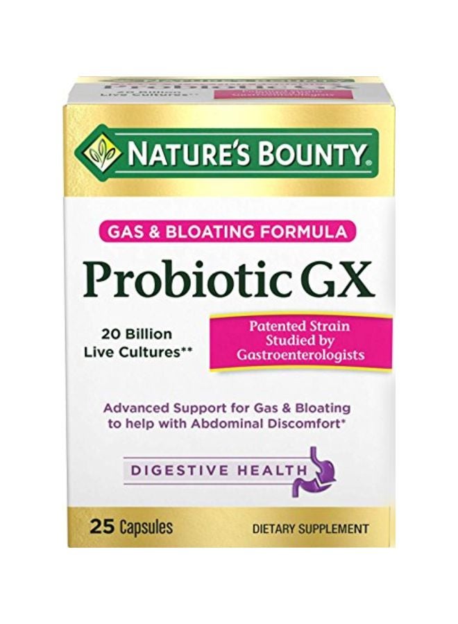 Nature's Bounty Probiotics GX Dietary Supplement 25 Capsules