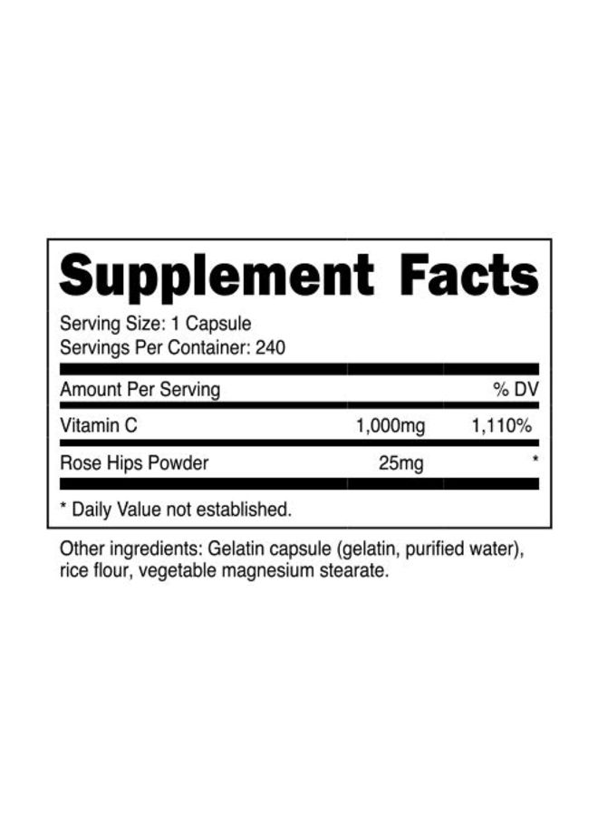 فيتامين سي مكمل غذائي 1025 مللغ - 240 كبسولة - Image 4