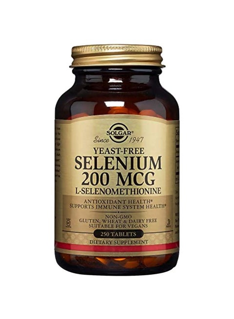 Selenium 200 mcg Dietary Supplement - 250 Tablets