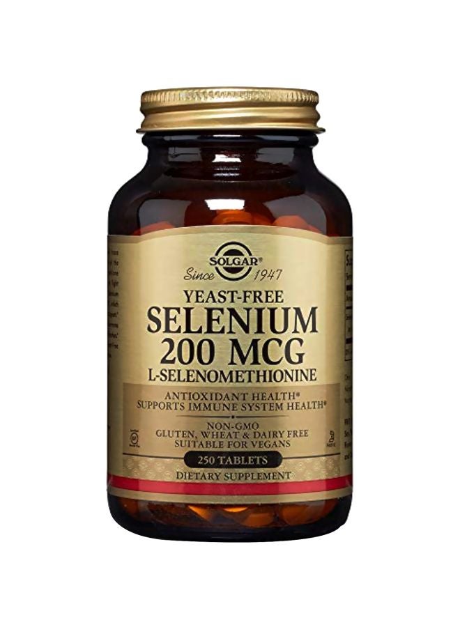 Selenium 200 mcg Dietary Supplement - 250 Tablets